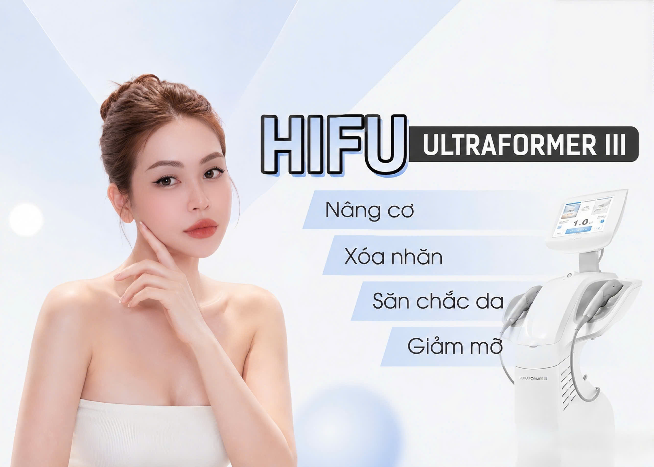 HIFU Ultraformer III tại Ninh Nương Spa — Nâng cơ, xoá nhăn, săn chắc da, giảm mỡ